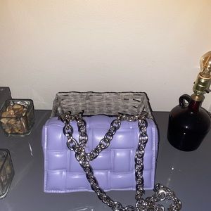 Designer Inspired Padded Chain Cassette Bag